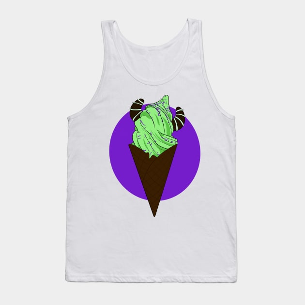 Maleficent Ice Cream Cone Tank Top by JustGottaDraw